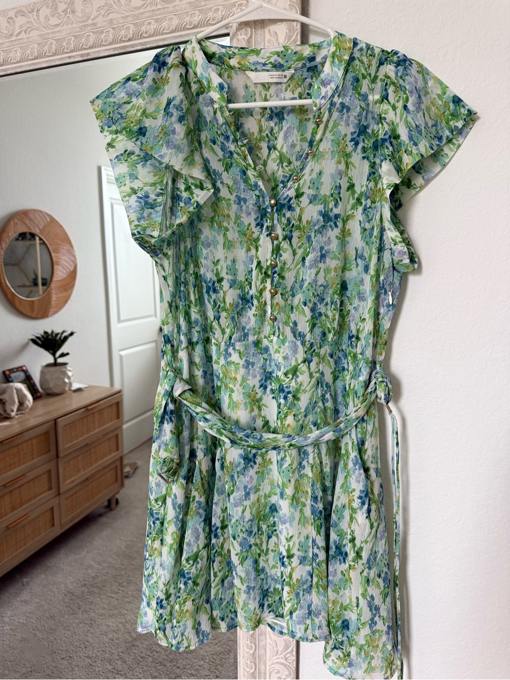 Zara women’s chiffon dress